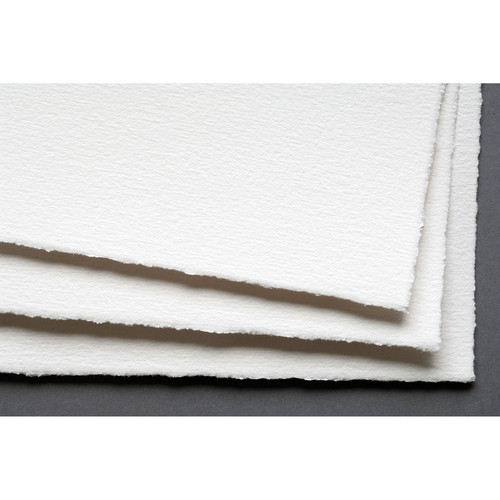 White Deckle-Edge Cotton Rag Paper