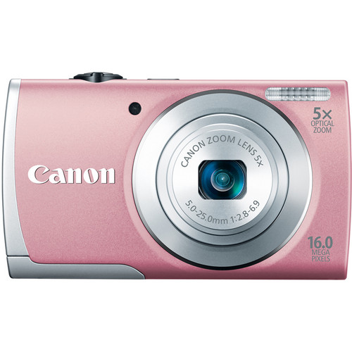 Canon PowerShot A2600 Digital Camera (Pink) 8161B001 B&H Photo