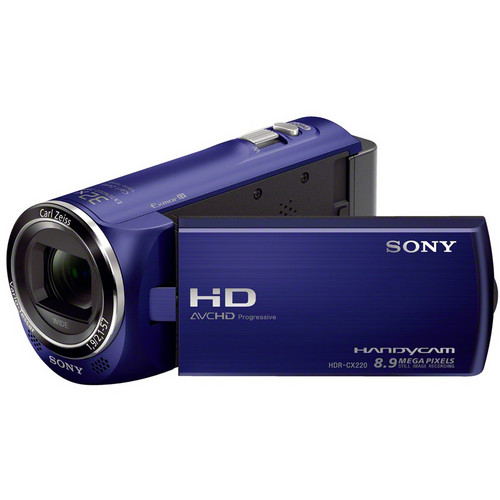 Sony HDR-CX220 HD Handycam Camcorder (Blue) HDRCX220/L 