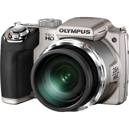 Olympus SP-720UZ Digital Camera (Silver) V103030SU000 B&H Photo