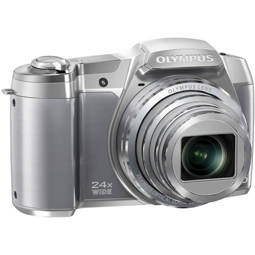 Olympus SZ-16 iHS Digital Camera (Silver) V102100SU000 B&H Photo