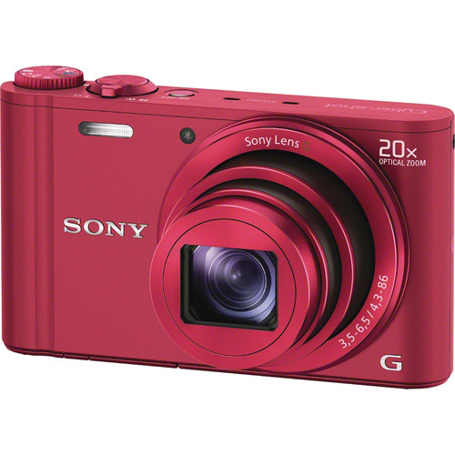 Sony Cyber-shot DSC-WX300 Digital Camera (Red) DSCWX300/R Bu0026H