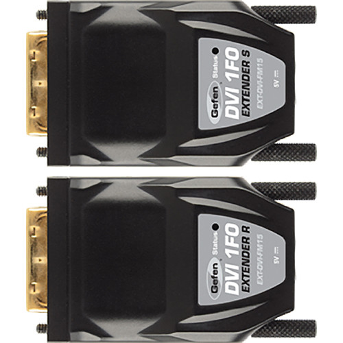 Gefen EXT-DVI-FM15 DVI Fiber Optic Module Extender with Virtual EDID