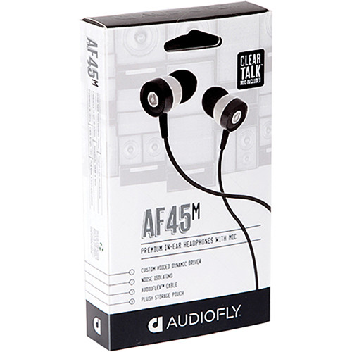 Audiofly AF45 In-Ear Headphones with Clear-Talk Mic AF451-1-02