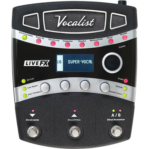 DigiTech Vocalist Live FX Foot-Pedal Vocal Processor VLFX-04 B&H