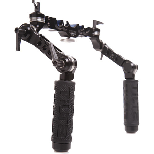 Tilta UH-T04 Universal Pro Hand Grip System with Wooden Camera Push Button  Rosettes 