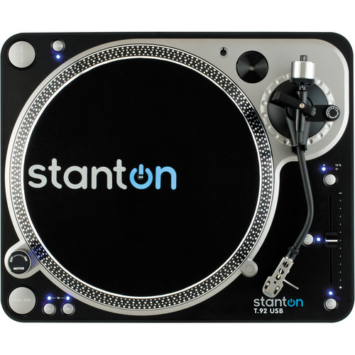 Stanton T.92 USB Direct-Drive DJ Turntable T92USB-NA B&H Photo