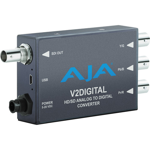 AJA V2Digital Analog to HD/SD-SDI Mini-Converter