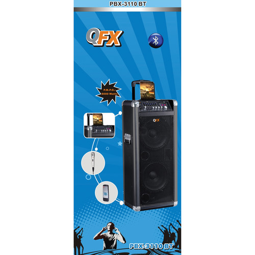 QFX PBX-3110BT Portable Bluetooth PA Speaker PBX 3110BT B&H