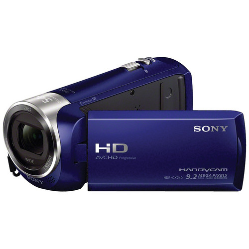 Sony HDR-CX240 Full HD Handycam Camcorder (Blue) HDRCX240/L B&H