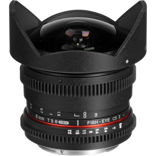 Samyang 8mm T3.8 UMC Fish-Eye CS II Lens SYHD8MV-C B&H Photo