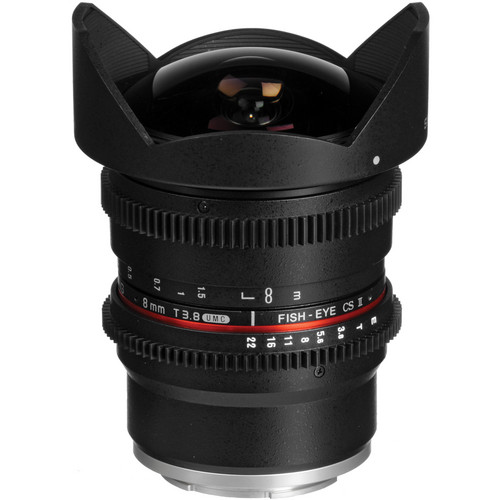 Samyang 8mm T3.8 UMC Fish-Eye CS II Lens (Sony E Mount)