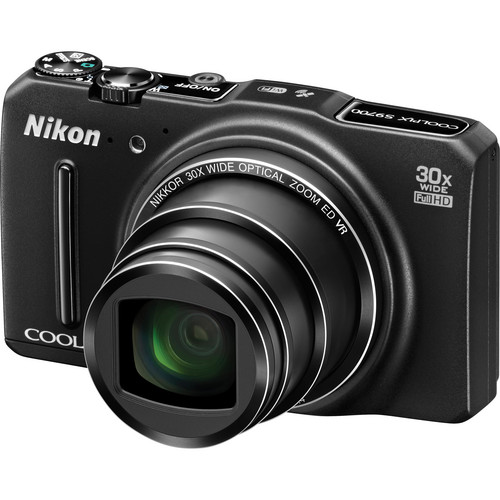 Nikon COOLPIX S9700 Digital Camera (Black) 26469 B&H Photo Video