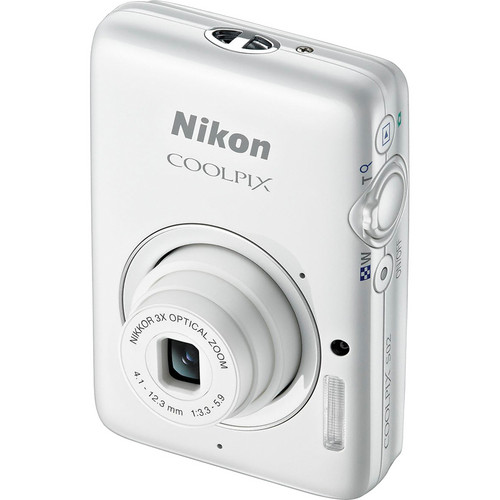 Nikon COOLPIX S02 Digital Camera (White) 26432 B&H Photo Video