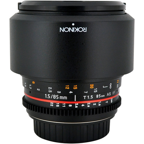 Rokinon 85mm T1.5 Cine AS IF UMC Lens for Micro Four CV85M-MFT