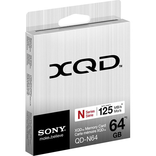 Sony 64GB QDN64 XQD N Series Memory Card QDN64/J B&H Photo Video