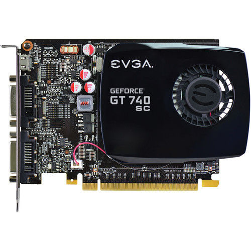 EVGA GeForce GT 740 Superclocked Single Slot 4GB DDR3 Graphics Cards  04G-P4-2744-KR