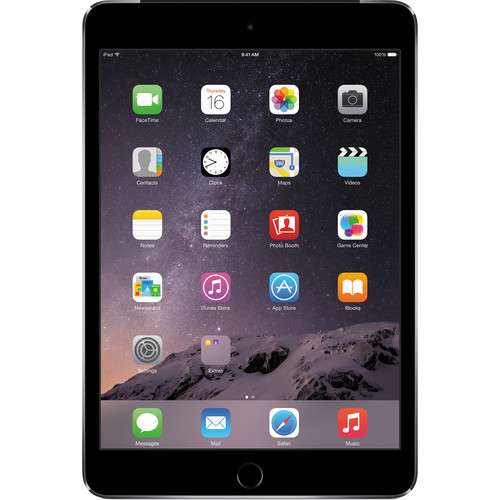 Apple 128GB iPad mini 3 (Wi-Fi + 4G LTE, Space Gray) MH3L2LL/A