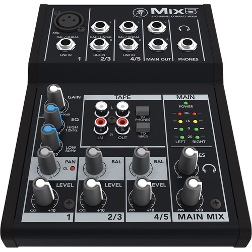 Mackie Mix5 - 5-Channel Compact Mixer MIX5 B&H Photo Video