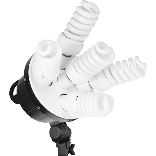 2x Power Cord 2x Octabox 10x Fluorescent Lamp Westcott 2 Light D5 Daylight Octabox Kit with Case 2x 6.5 Light Stand 2x D5 5-Socket Light Head