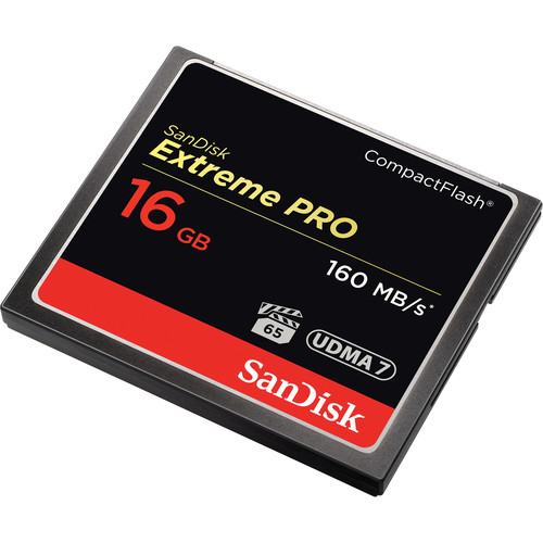 SanDisk 16GB Extreme Pro CompactFlash Memory Card (160MB/s)