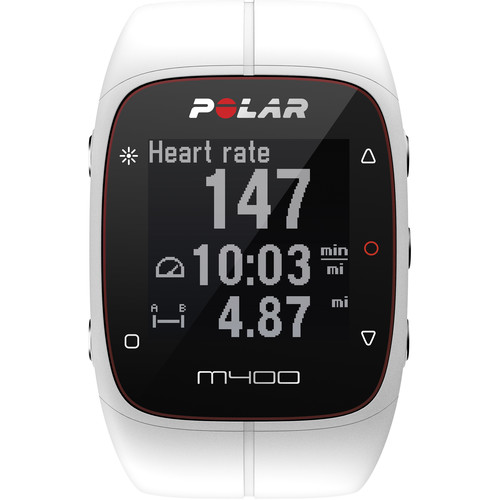 Polar M400 Sports Watch (White) 90051342 B&H Photo Video