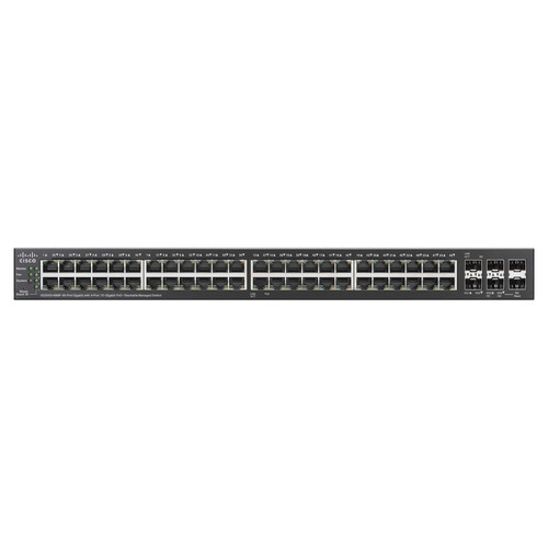 Cisco SG500X-48MP-K9 48-Port PoE Gigabit Ethernet Stackable Managed Switch (740W)