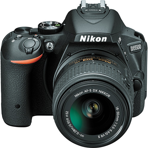 Nikon D5500 DSLR Camera with 18-55mm Lens (Black) 1546 B&H Photo