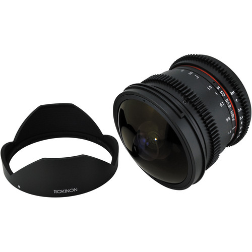 Rokinon 8mm T3.8 Cine UMC Fisheye CS II Lens for Nik RKHD8MV-N