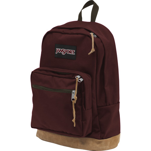 Backpack with Side Clips, Reddish Brown
