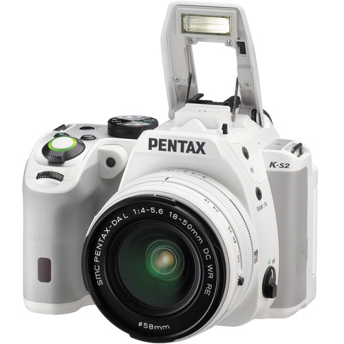 Pentax K-S2 DSLR Camera with 18-50mm Lens (White) 12073 B&H