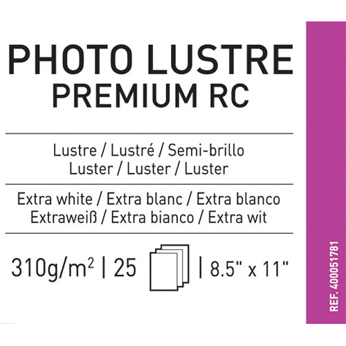 Papier CANSON Premium Lustré 10x15 cm 50 feuilles 255g, réf