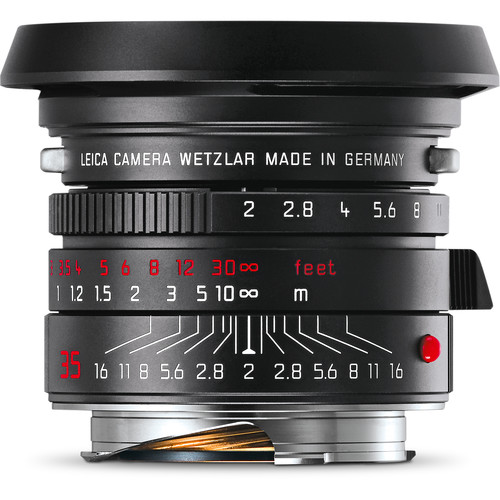 Leica Summicron-M 35mm f/2 ASPH. Lens (Black-Chrome Edition)