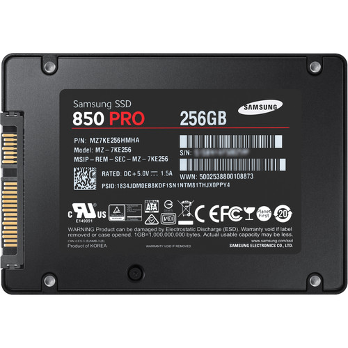 850 PRO Series SATA 2.5" SSD MZ-7KE256BW B&H Photo