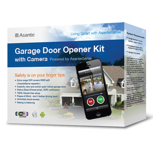 Asante Garage Door Opener With Camera Kit 99 00900 Us B H Photo