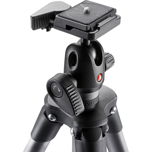 Manfrotto MKCOMPACTADVBH Compact Advanced Aluminum Tripod with Ball Head