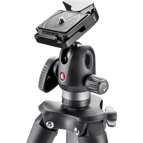 Manfrotto MKCOMPACTADVBH Compact Advanced Aluminum Tripod with Ball Head