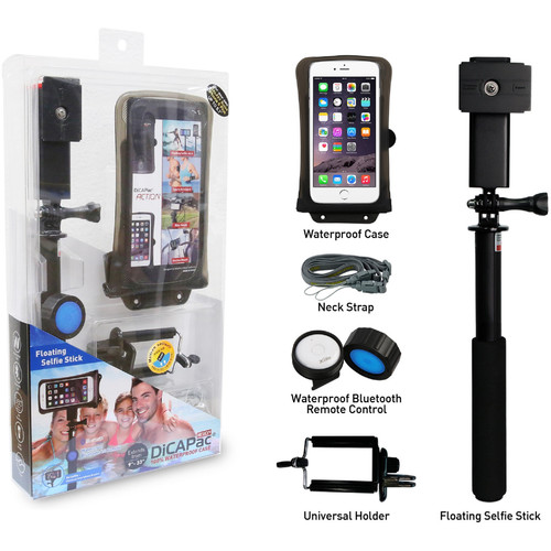 DiCAPac Action DP-1M Smartphone Selfie Stick mit Halterung für Smartphone  Unterwassertaschen -  DiCAPac Shop