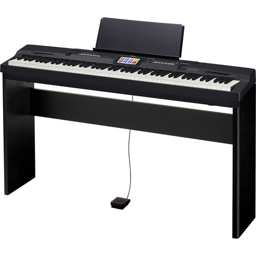 ligning Messing udstrømning Casio PX-360 Privia 88-Key Portable Digital Piano (Black)