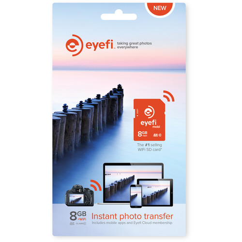 Eyefi 8GB Mobi SDHC Wi-Fi Memory Card (Class 10) MOBI-8 B&H