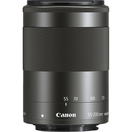 Canon EF-M 55-200mm f/4.5-6.3 IS STM Lens (Black) 9517B002 B&H