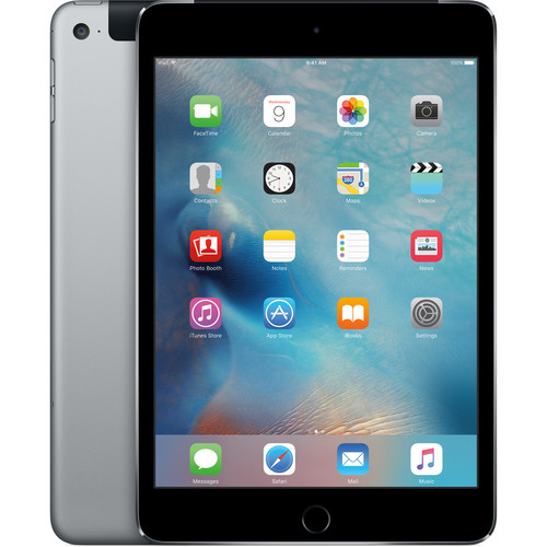 Apple 128GB iPad mini 4 (Wi-Fi + 4G LTE, Space Gray) MK8D2LL/A
