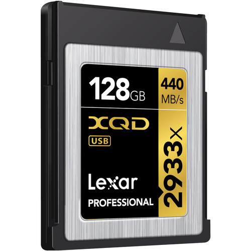 Lexar 128GB 2933x XQD 2.0 Memory Card LXQD128CRBNA2933 B&H Photo