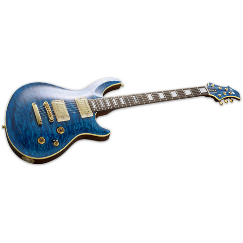 ESP E-II Mystique Series QM NT Electric Guitar EIIMYSTQMNTMARBL