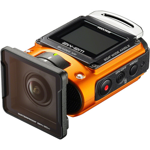 Ricoh WG-M2 Action Camera Kit (Orange) 03803 B&H Photo Video