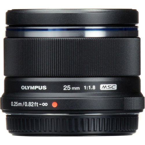 Olympus M.Zuiko Digital 25mm f/1.8 Lens (Black)