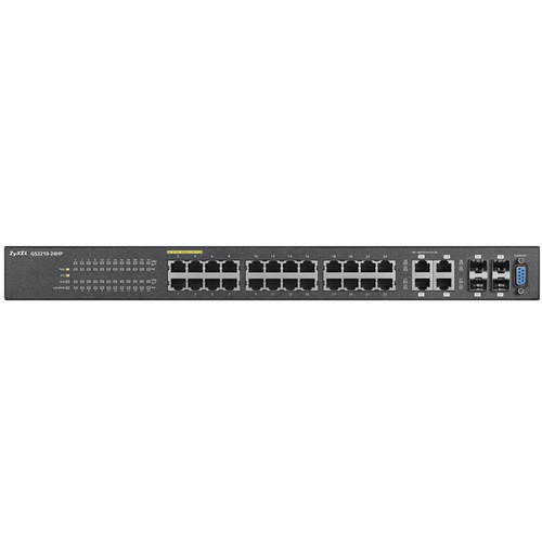 ZyXEL GS2210 Series 24-Port Gigabit PoE Managed Switch