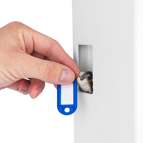 White AX12658 BARSKA 48 Key Digital Wall Key Safe