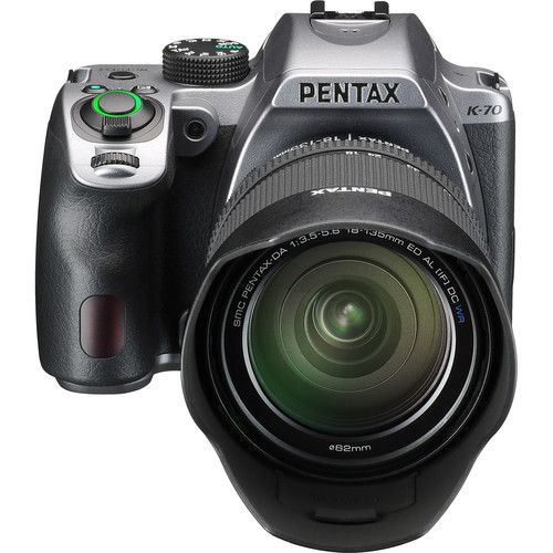 Pentax K-70 DSLR Camera with 18-135mm Lens (Silver)