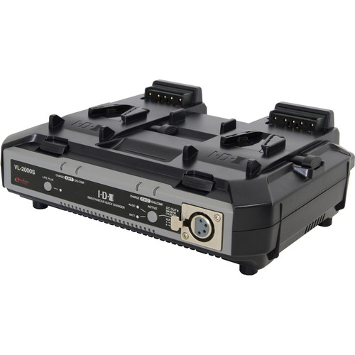 IDX System Technology VL-2000S Dual-Channel Simultaneous Charger with Power  Supply (V-Mount)